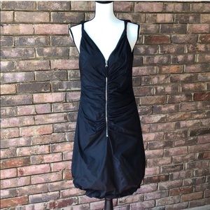 D&G Dolce and Gabbana Black Zipper Dress